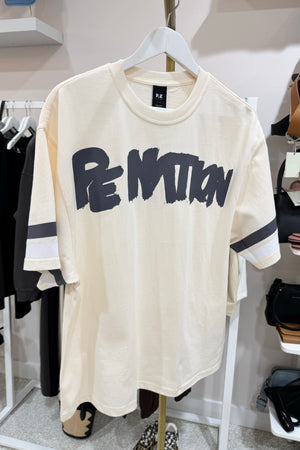 P.E Nation Frontline Oversized Tee | Whisper White