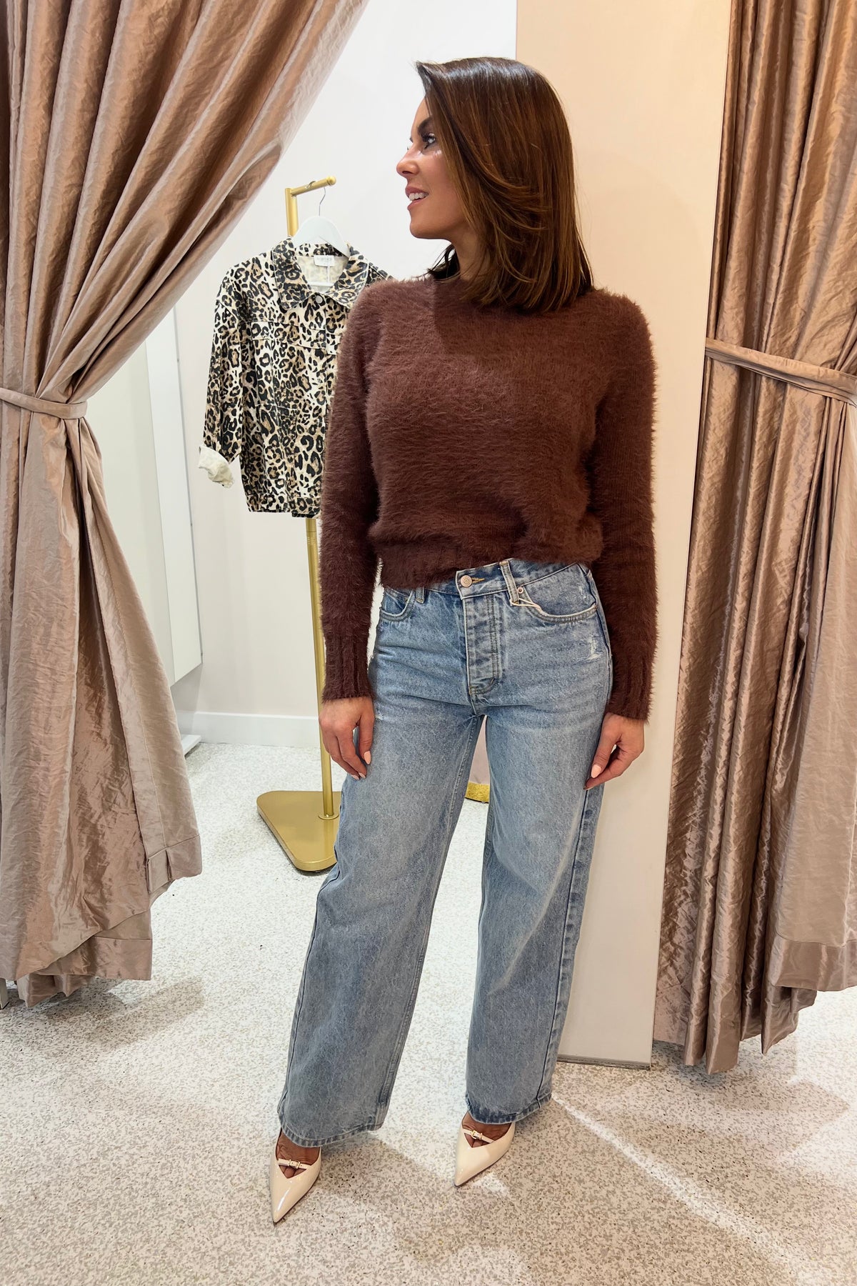 Chosen By Fifi & Annie The Classic Brushed Knit Sweater | Chocolate