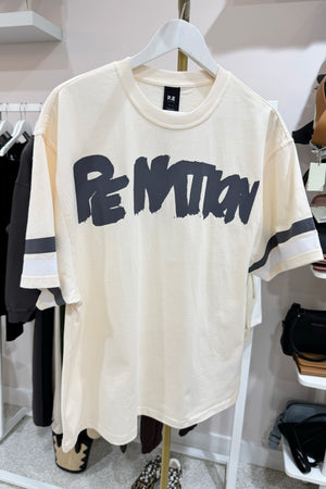 P.E Nation Frontline Oversized Tee | Whisper White