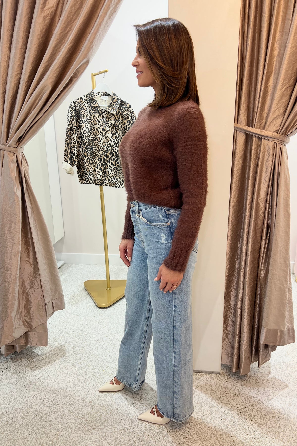 Chosen By Fifi & Annie The Classic Brushed Knit Sweater | Chocolate
