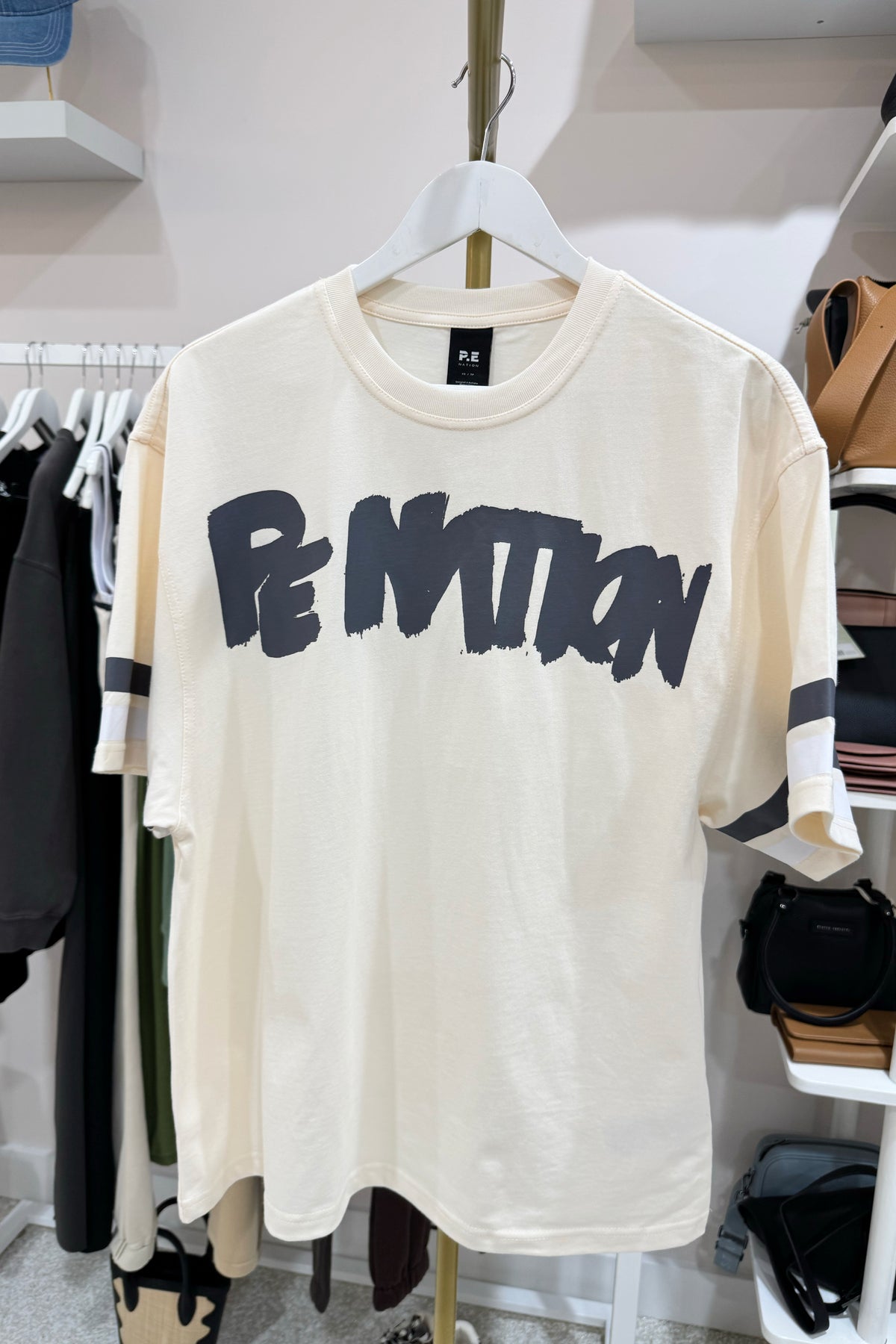 P.E Nation Frontline Oversized Tee | Whisper White