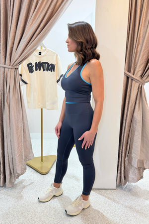 P.E Nation Vita Full Length Legging | Marine Blue/Turquoise