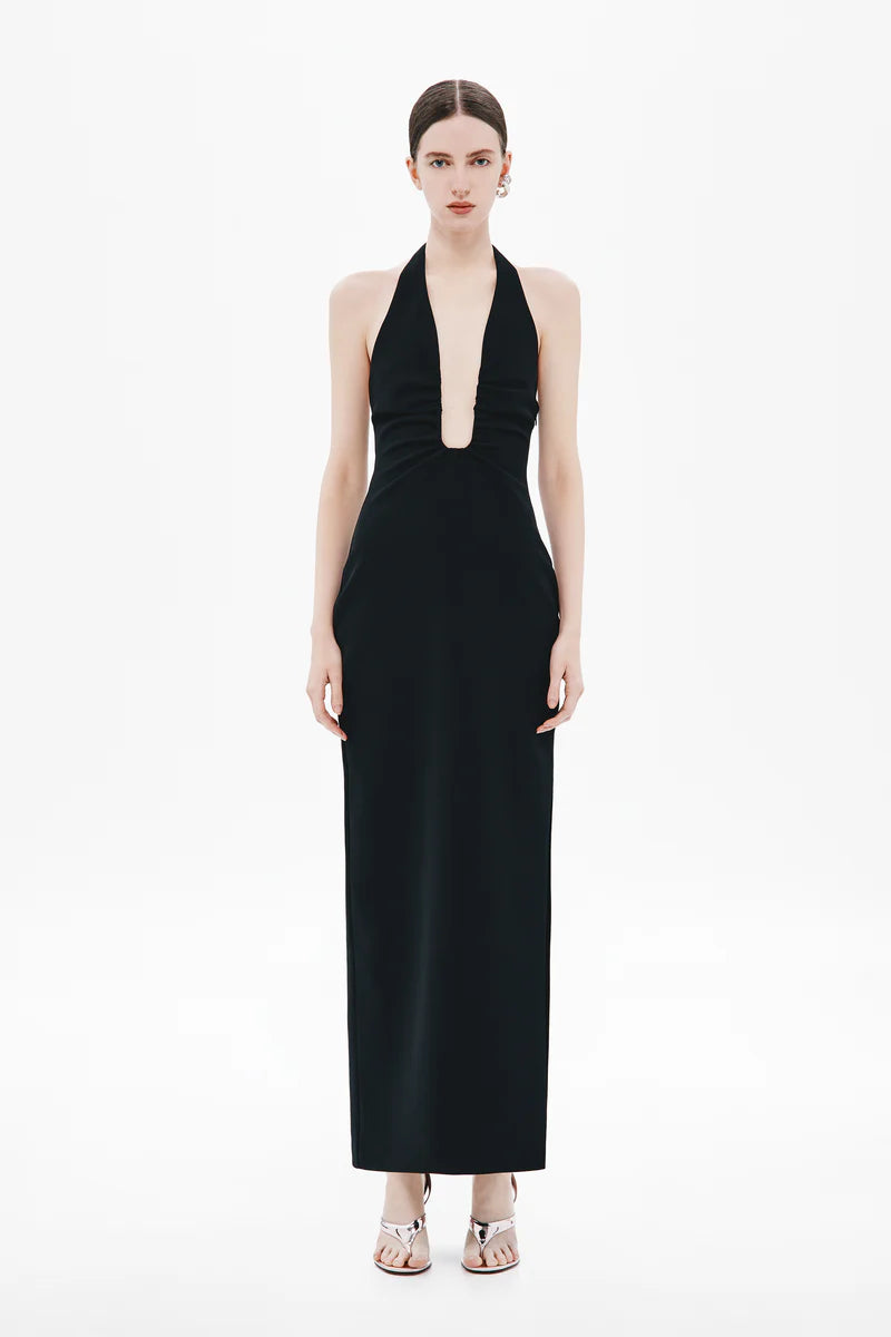 Misha The Alusia Stretch Suiting Dress | Black