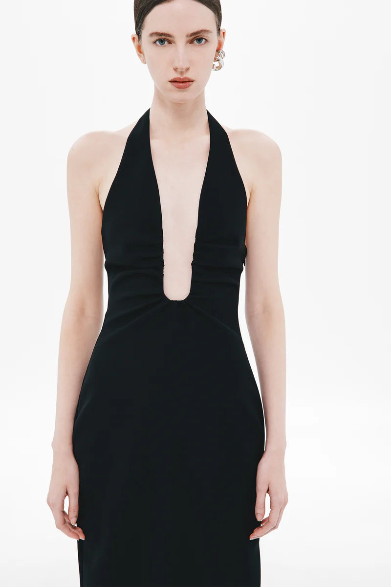 Misha The Alusia Stretch Suiting Dress | Black