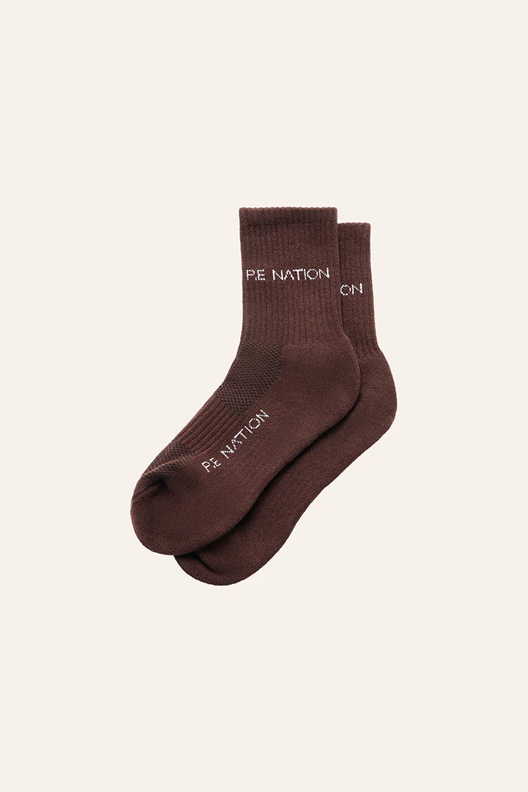 P.E Nation Signature Sock | Mahogany