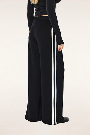 P.E Nation Retreat Knit Pant | Black / Whisper White