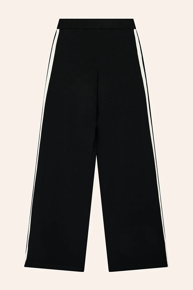 P.E Nation Retreat Knit Pant | Black / Whisper White