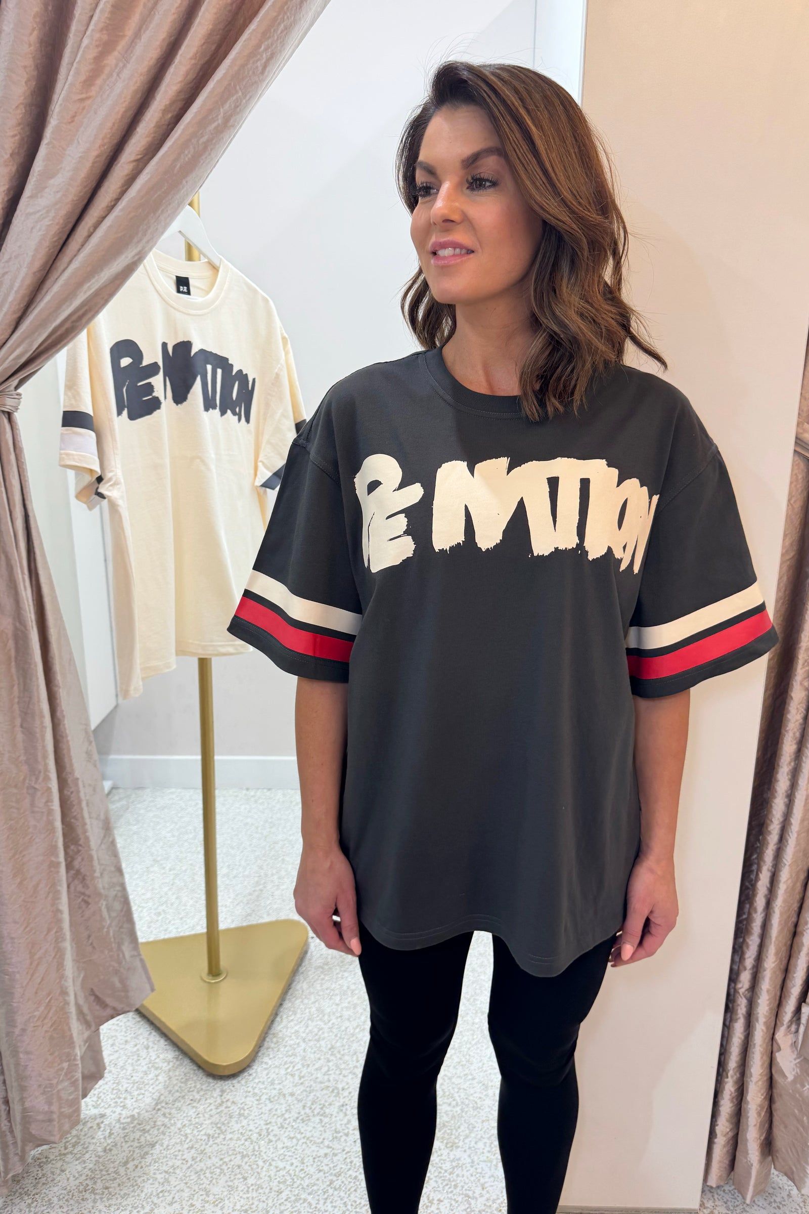 P.E Nation Frontline Oversized Tee | Asphalt