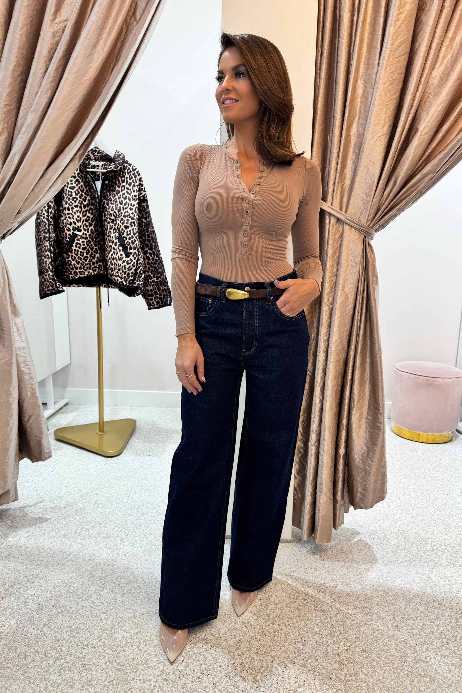 Bayse Brand Perry Denim Jeans | Dress Blue