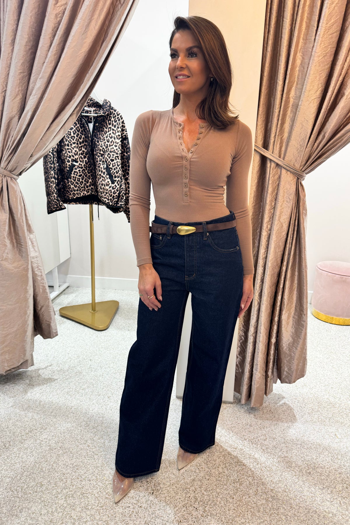 Bayse Brand Perry Denim Jeans | Dress Blue