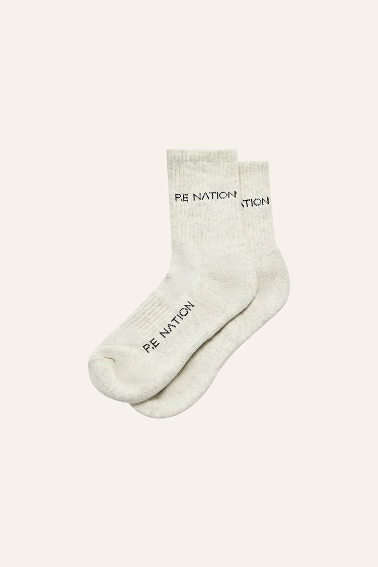P.E Nation Signature Sock | Snow Marle