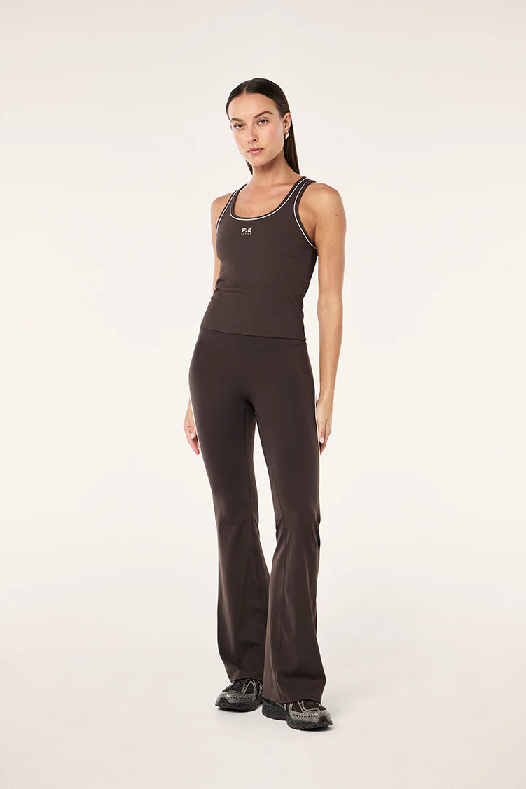P.E Nation Nexus Rib Tank | Coffee