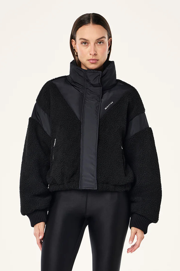 P.E Nation District Crop Jacket | Black