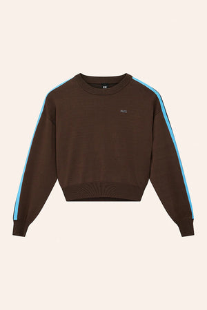 P.E Nation Retreat Knit Jumper | Coffee/Marina