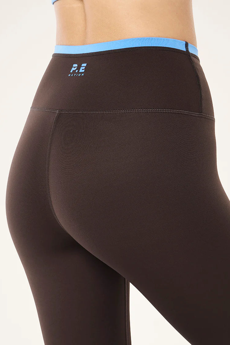 P.E Nation Vita Full Length Legging | Coffee/Marina