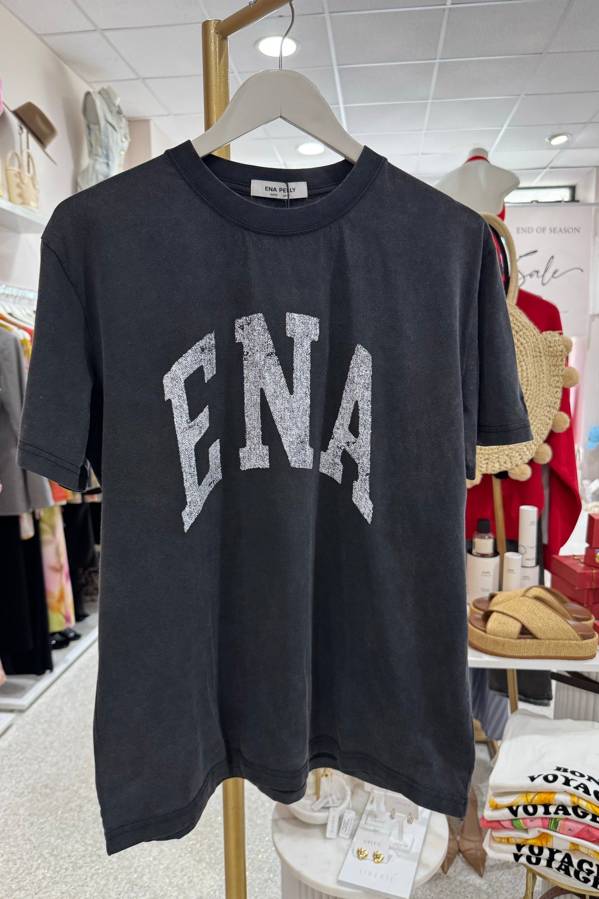 Ena Pelly Jessie Collegiate Oversized Tee | Vinatge Black || BEST SELLER / RESTOCKED