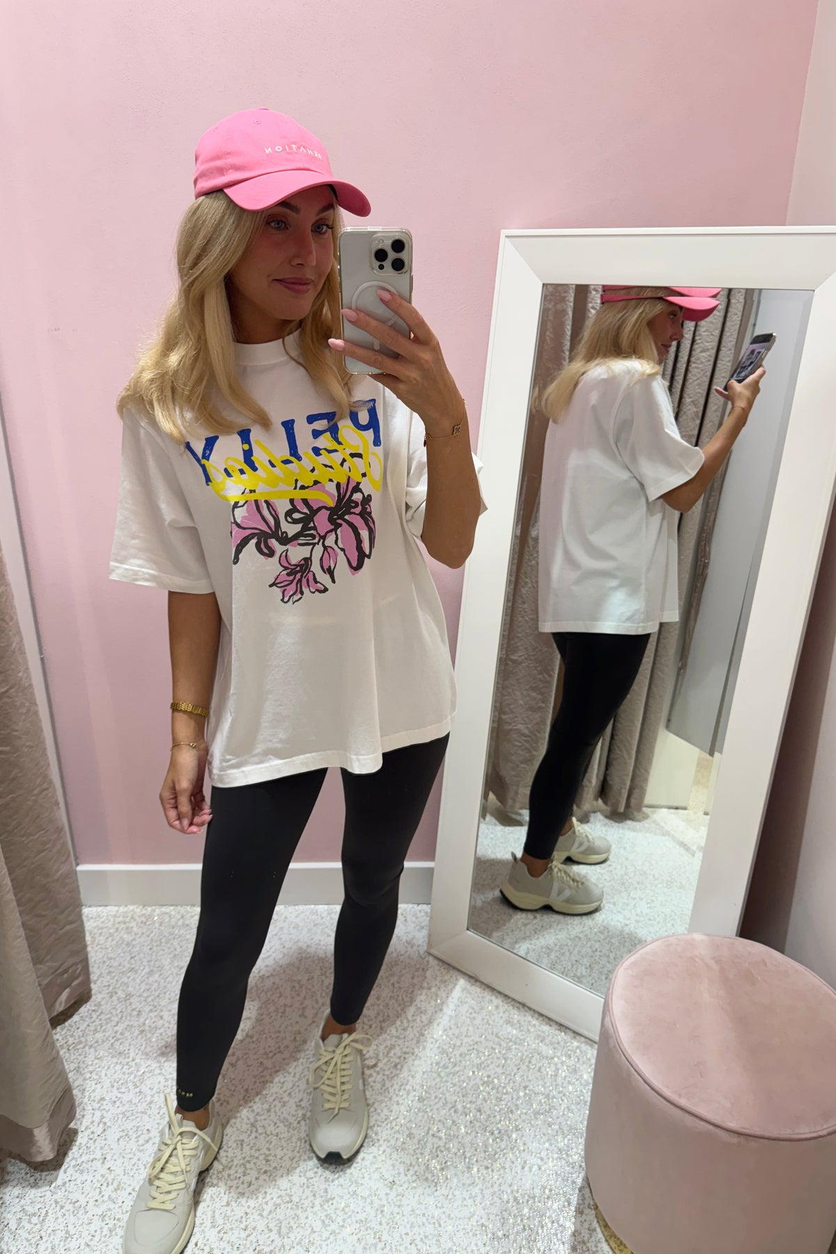 Ena Pelly Floral Tee | Vintage White || USE CODE: SAVE50 ( FINAL SALE _ NO RETURNS)