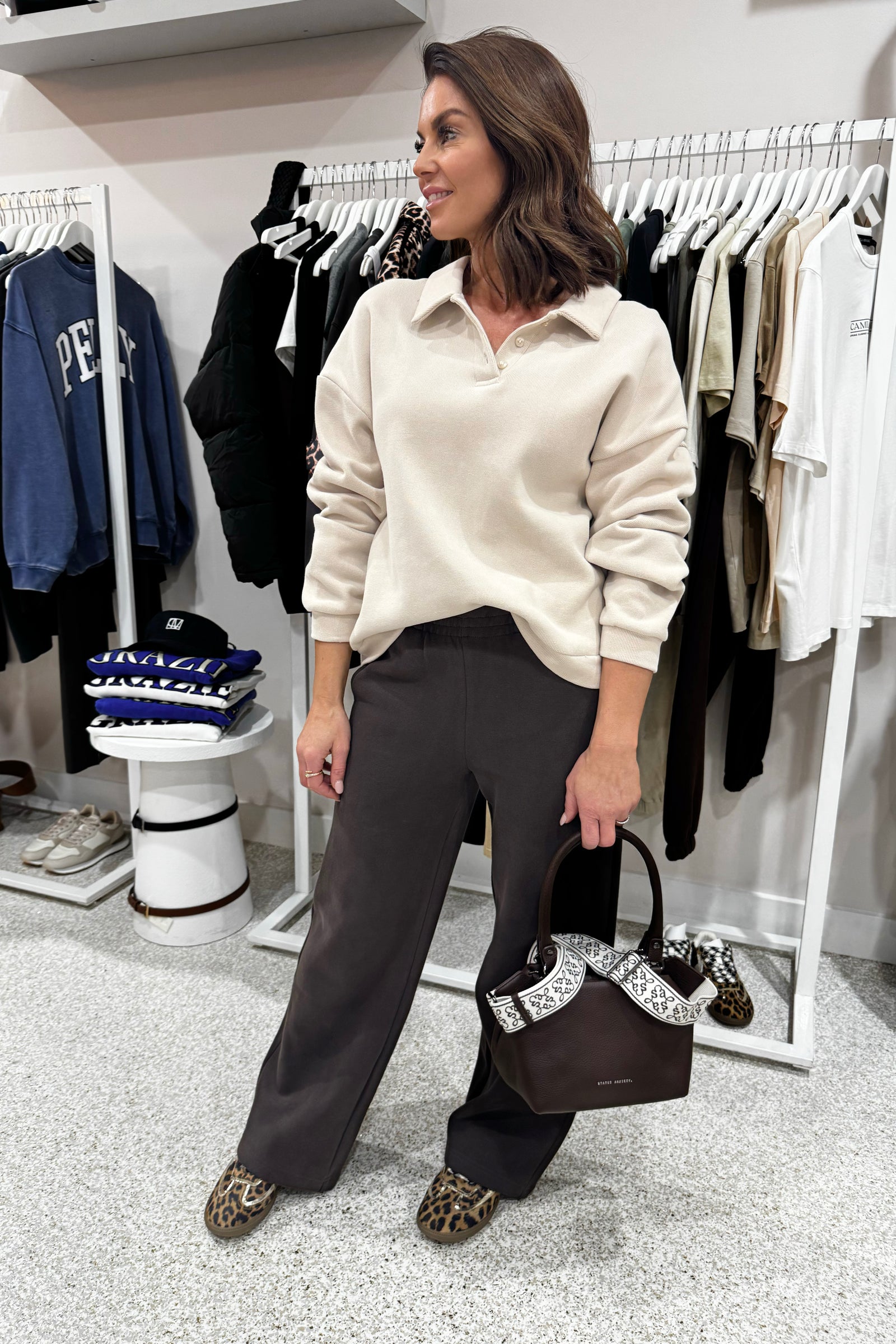 ORTC Ava Wide Leg Pants | Carob