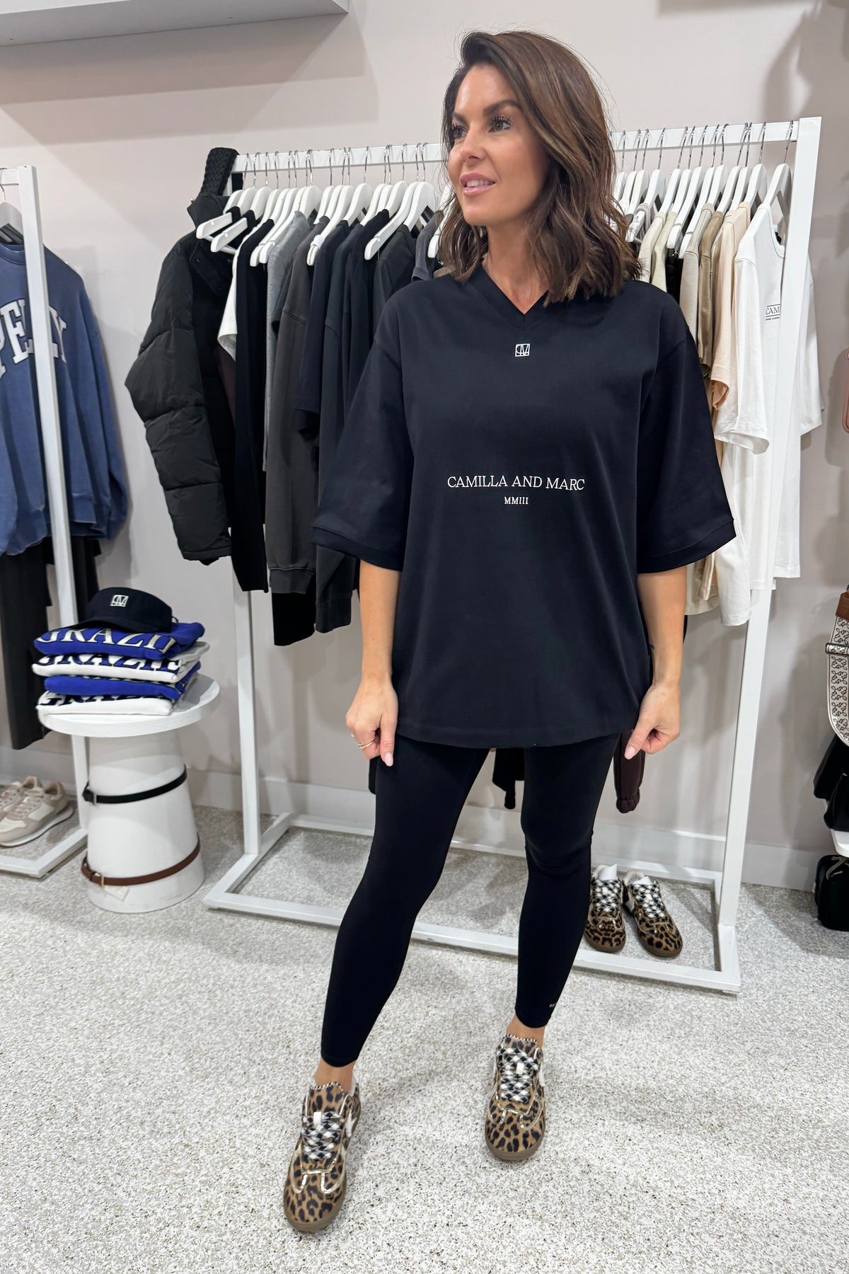 C&M Camilla & Marc Larissa Logo Tee | Black