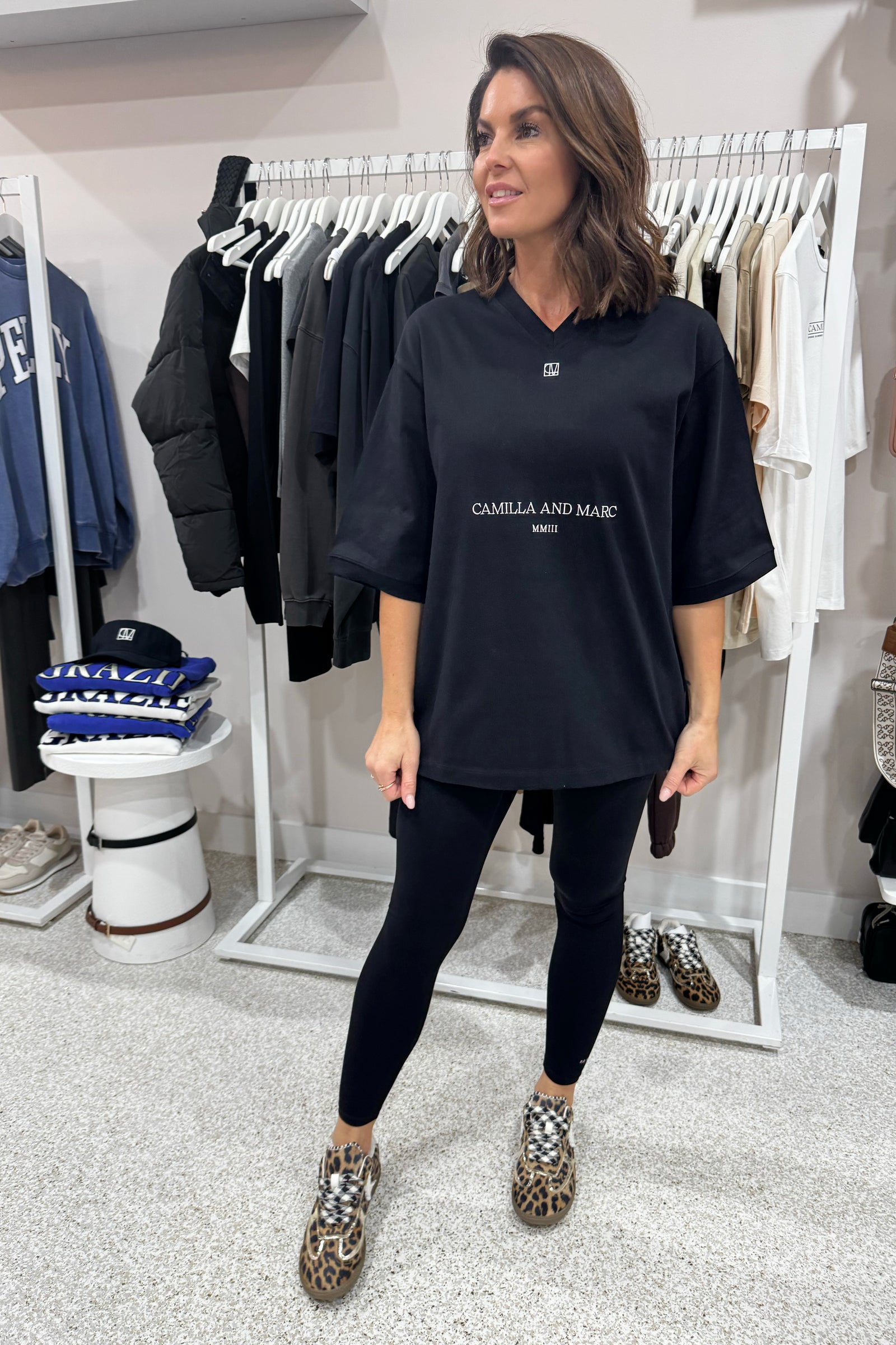 C&M Camilla & Marc Larissa Logo Tee | Black