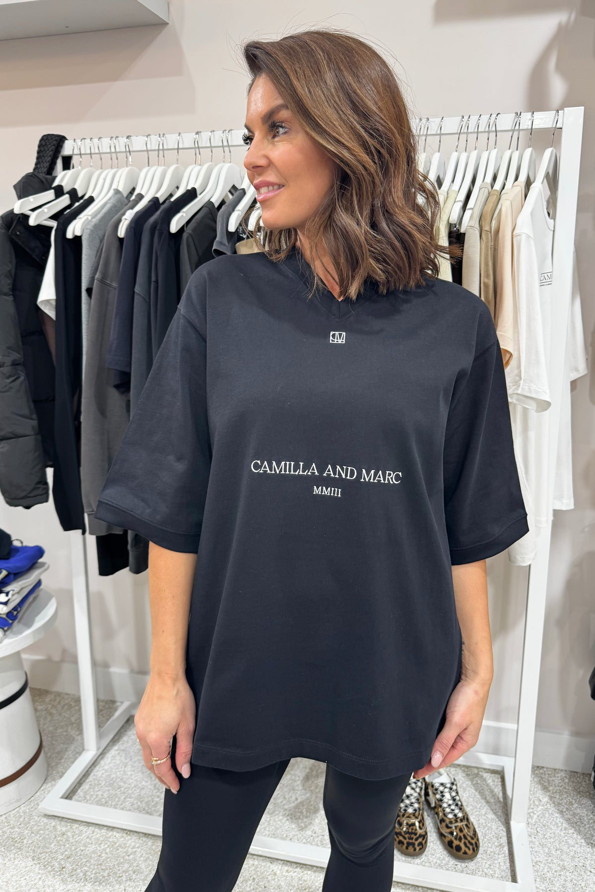 C&M Camilla & Marc Larissa Logo Tee | Black