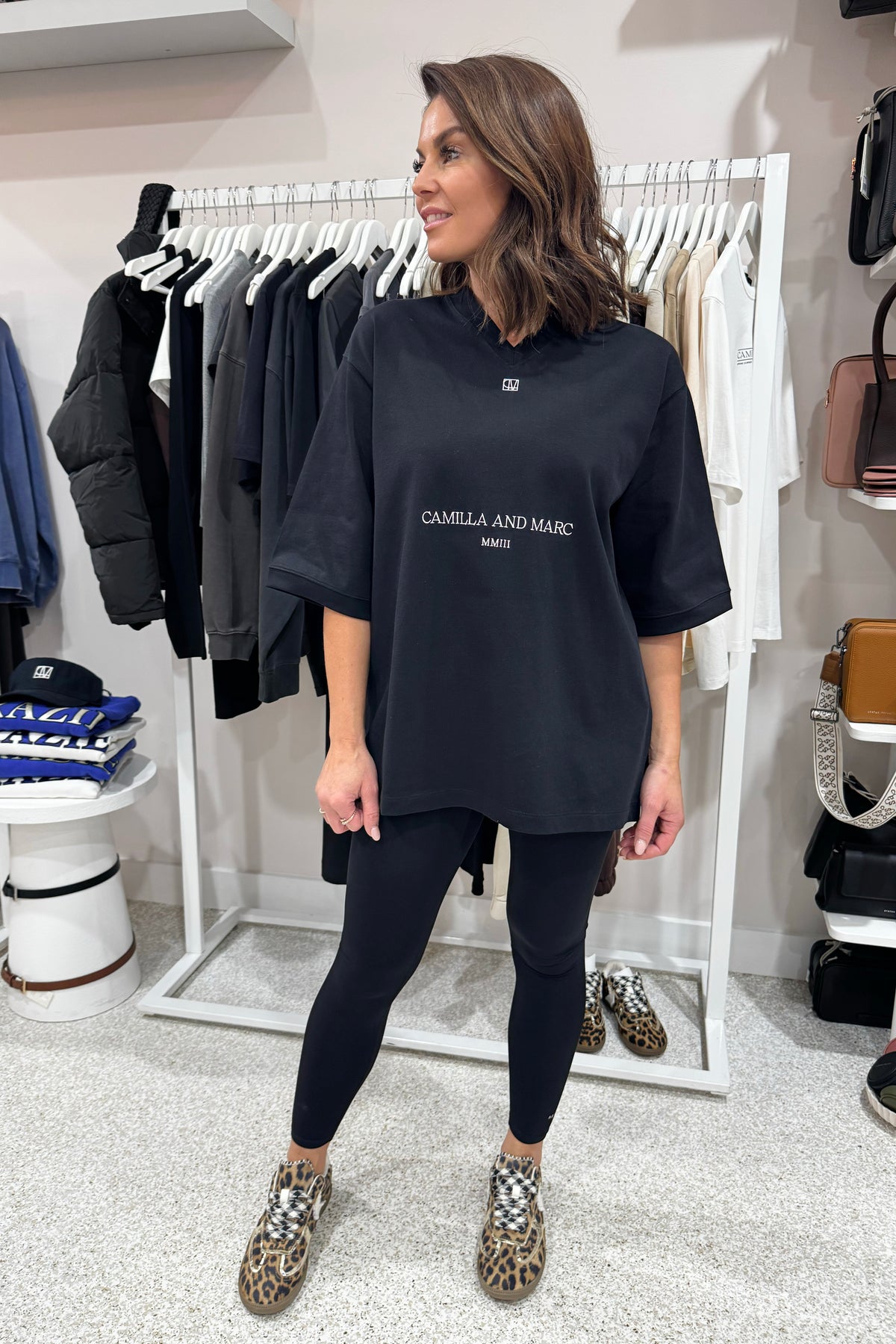 C&M Camilla & Marc Larissa Logo Tee | Black