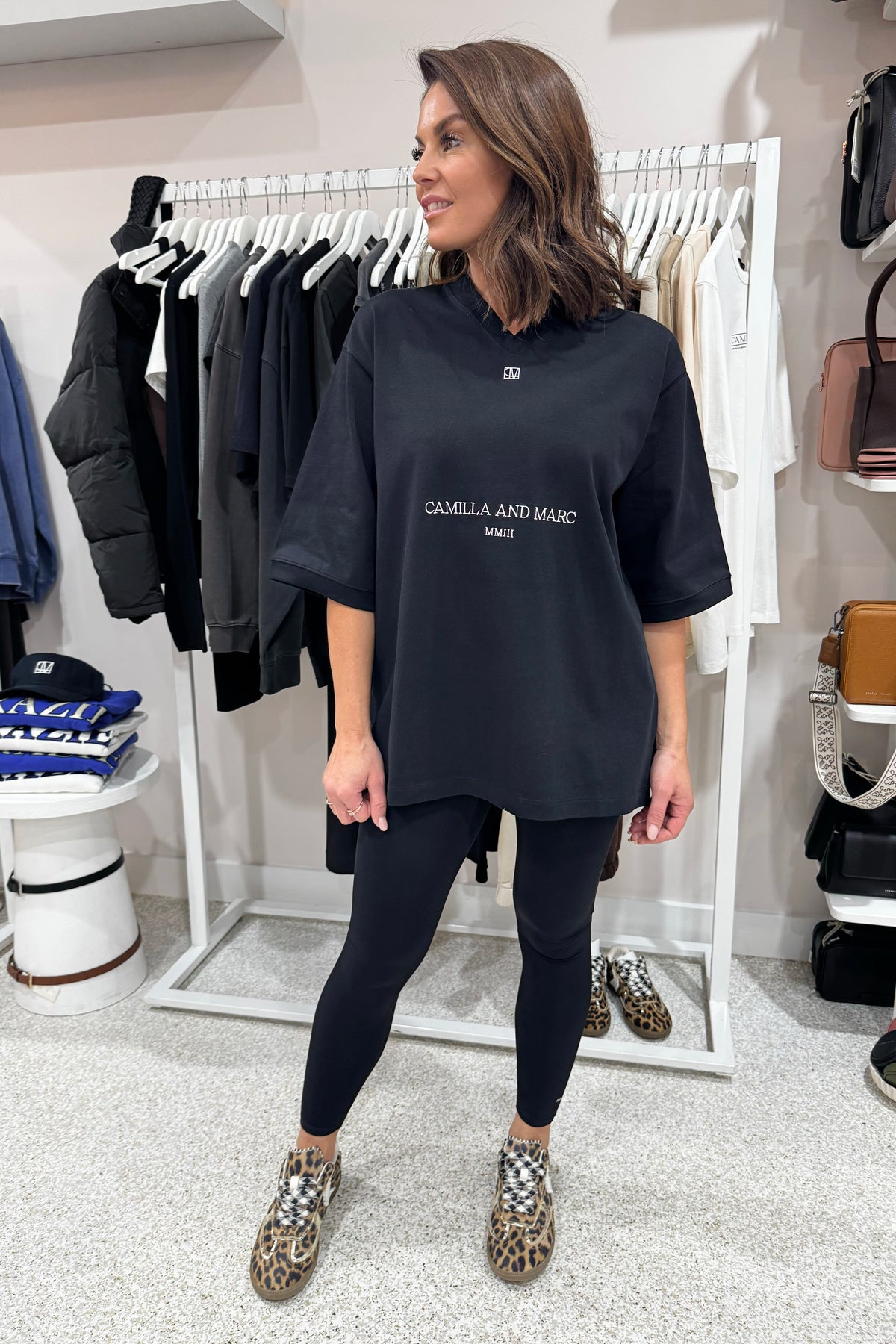 C&M Camilla & Marc Larissa Logo Tee | Black