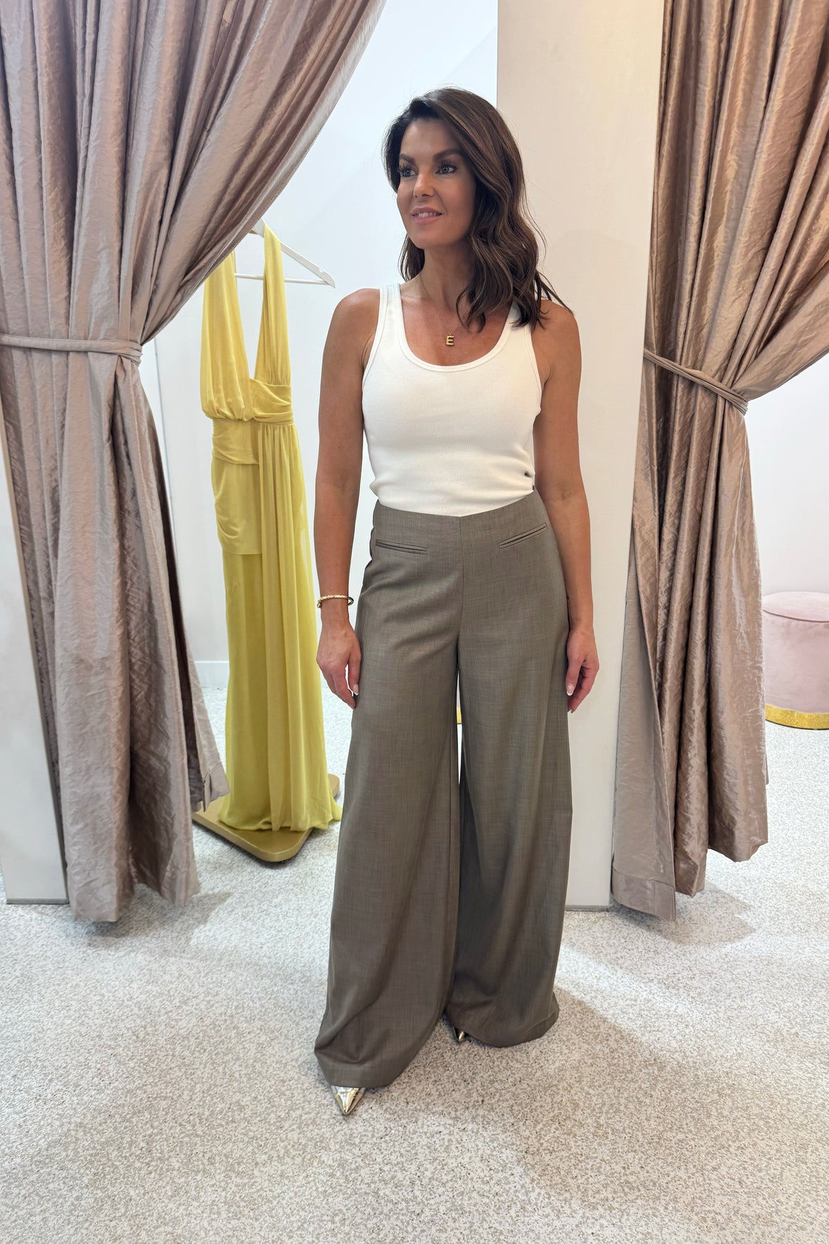 Shona Joy Asher Wide Leg Pant | Rock