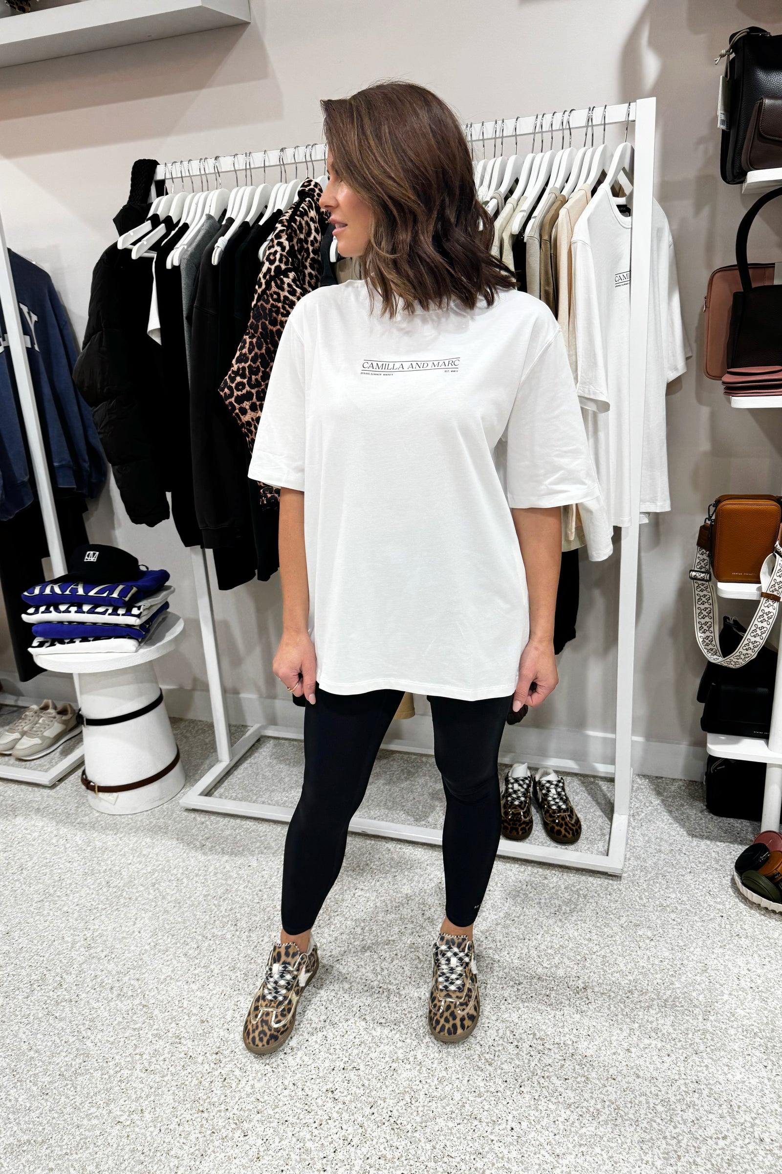 C&M Camilla & Marc Rigel Logo Tee | White