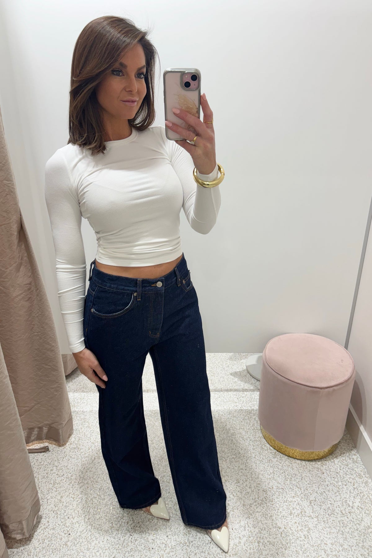 Bayse Brand Nyla Top | White