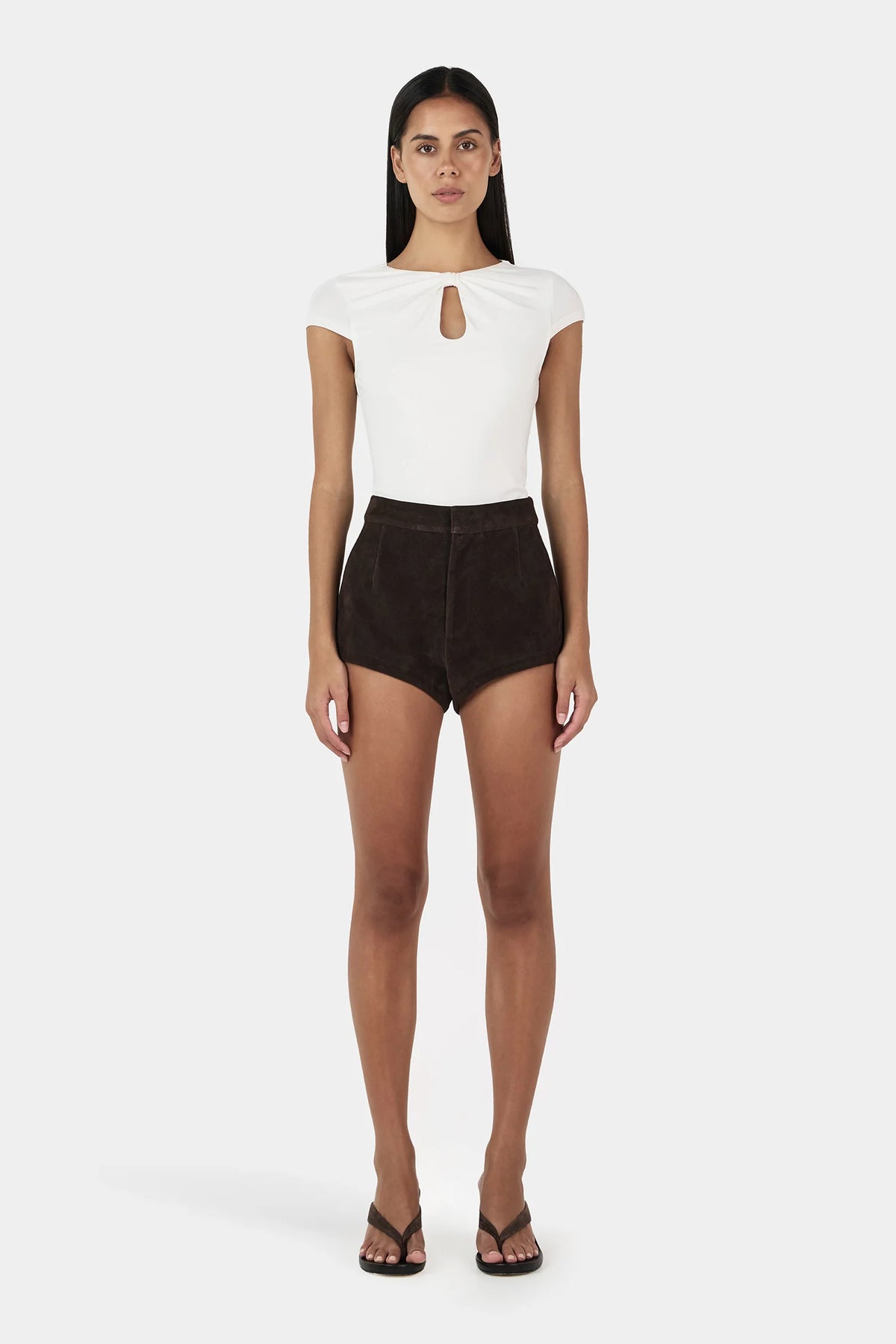 Ownley Rina Keyhole Tee | Ivory