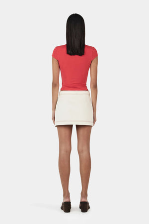 Ownley Rina Keyhole Tee | Tango Red