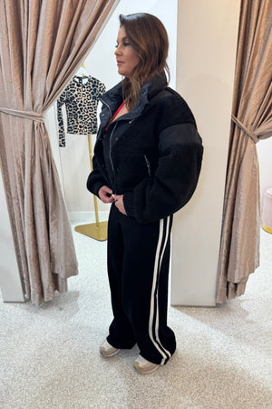 P.E Nation District Crop Jacket | Black