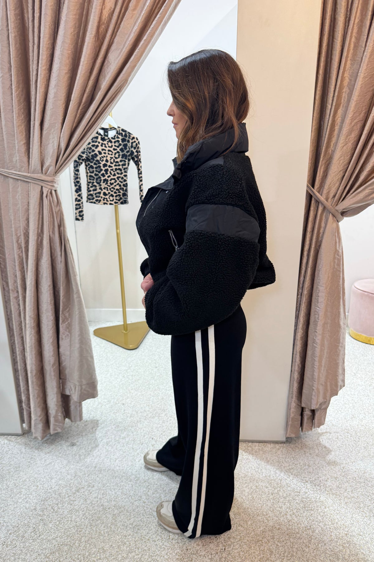 P.E Nation District Crop Jacket | Black