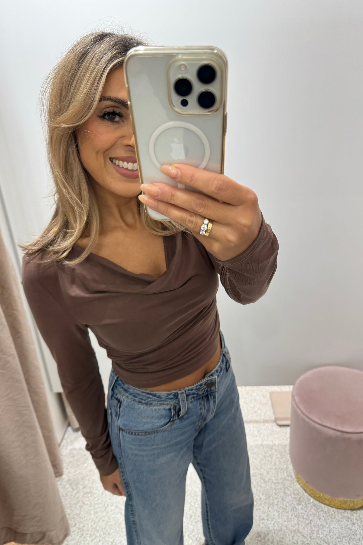 Madison The Label Opal Top | Chocolate