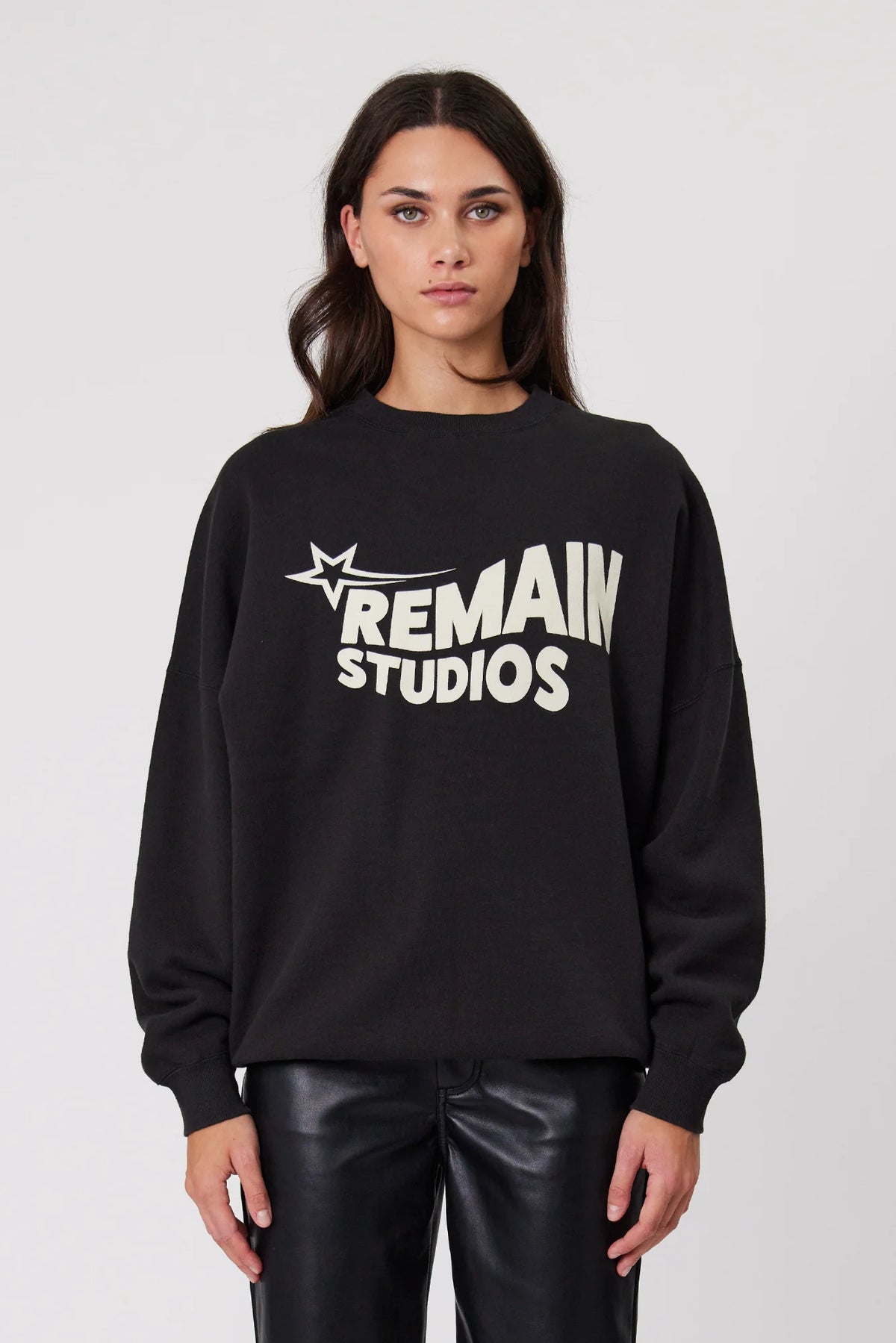 Remain Nova Crew | Washed Black