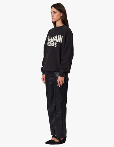 Remain Nova Crew | Washed Black