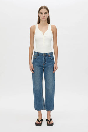 C&M Camilla & Marc Nora Button Down Tank | Soft White