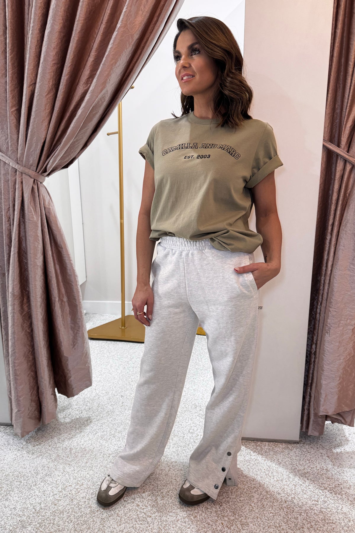 C&M Camilla & Marc Odessa Graphic Tee | Sea Grass