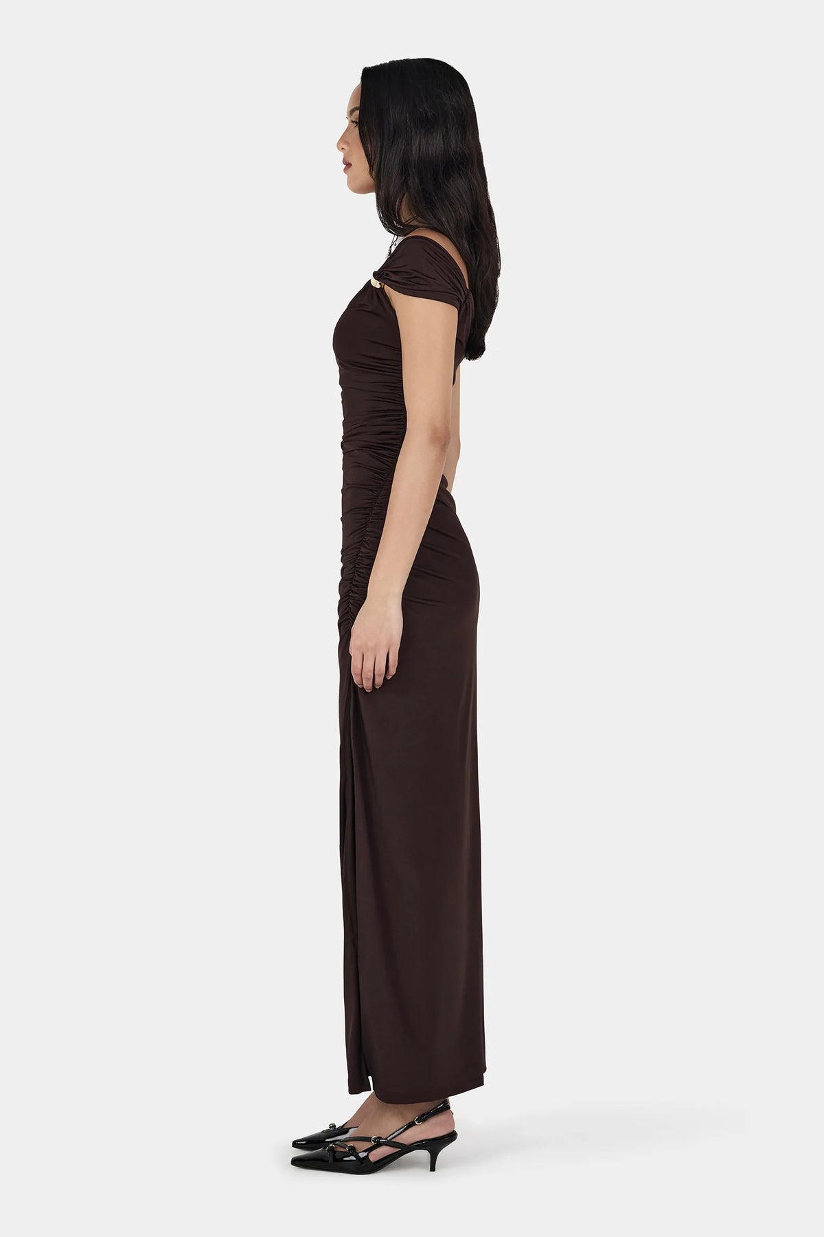 Ownley Rhea Midi Dress | Chocolate