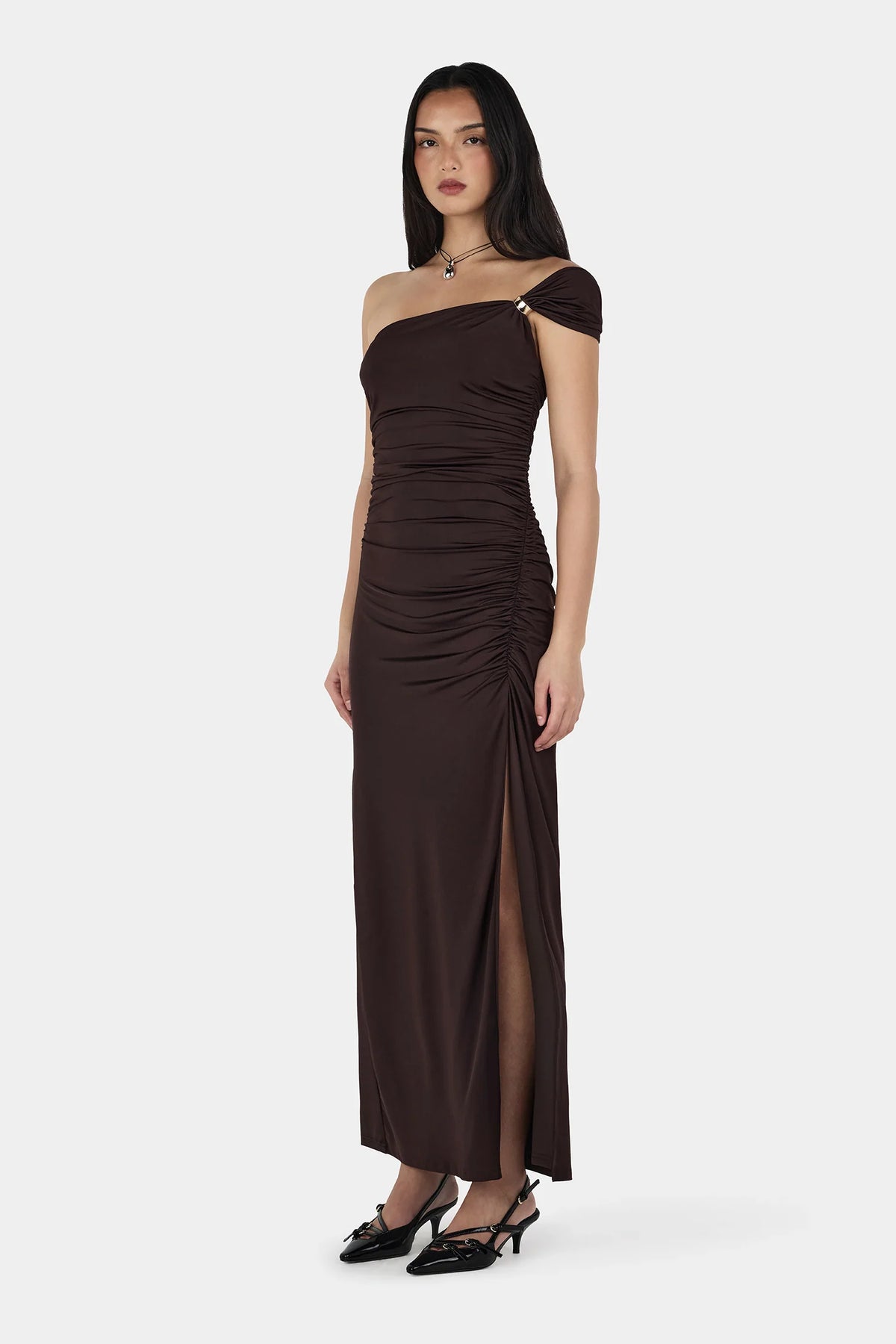 Ownley Rhea Midi Dress | Chocolate