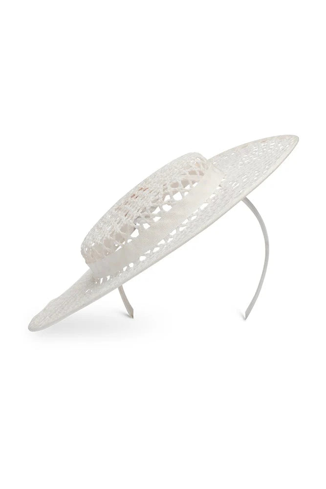 Morgan & Taylor Cassy Boater | White