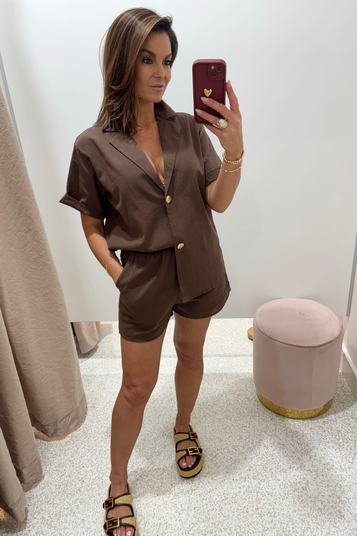 Chosen By Fifi & Annie The Santorini Short Set | Chocolate || BEST SELLER RESTOCKED