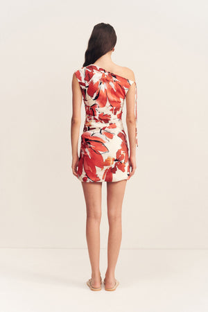 Shona Joy Ember Draped Mini Dress | Blooming Blossom