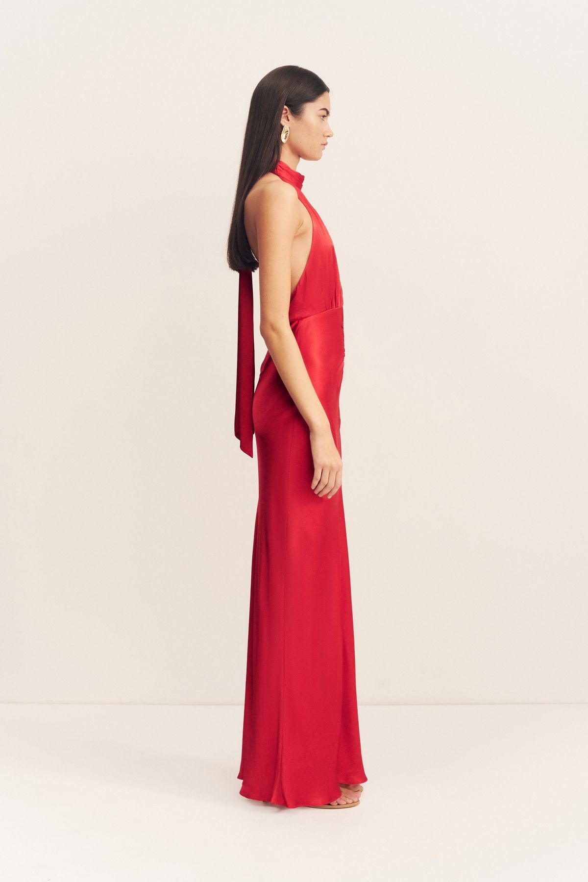 Shona Joy Tatum Halter Neck Maxi Dress | Grenadine - Fifi & Annie Shona Joy Tatum Halter Neck Maxi Dress | Grenadine - Fifi & Annie