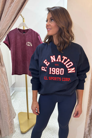 P.E Nation Backspin Sweat | Dark  Navy