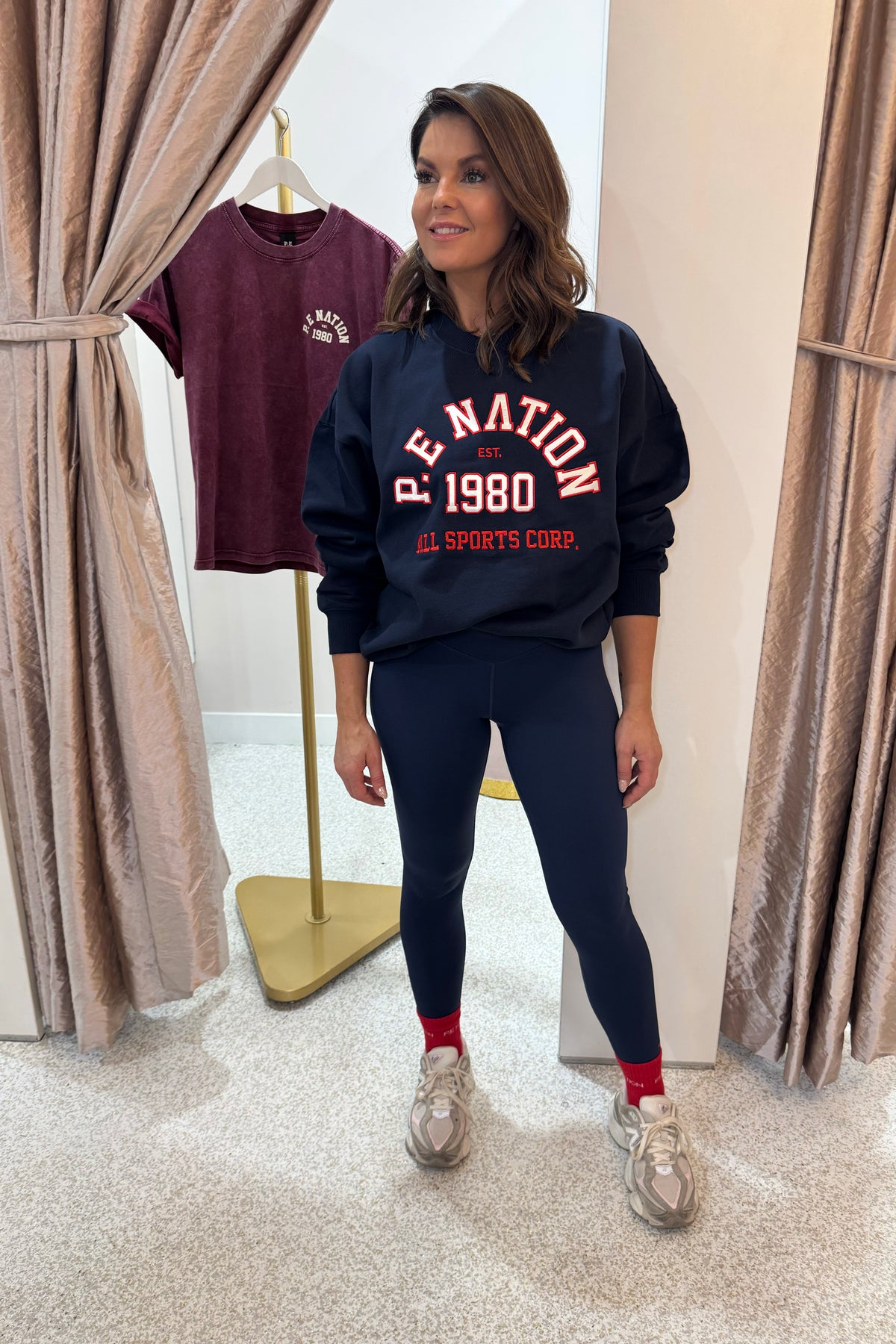 P.E Nation Backspin Sweat | Dark  Navy