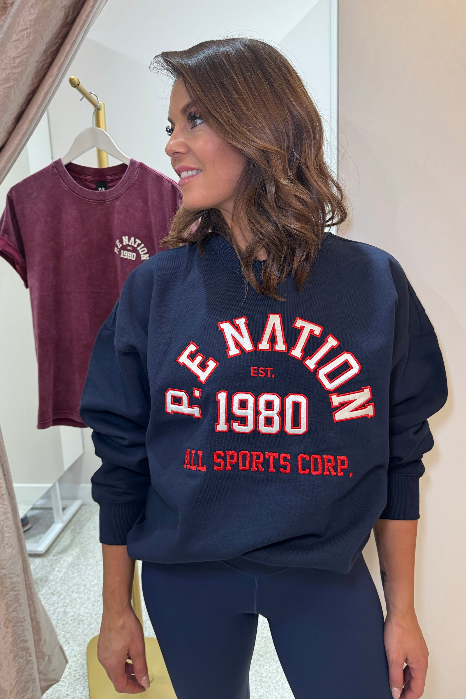 P.E Nation Backspin Sweat | Dark  Navy