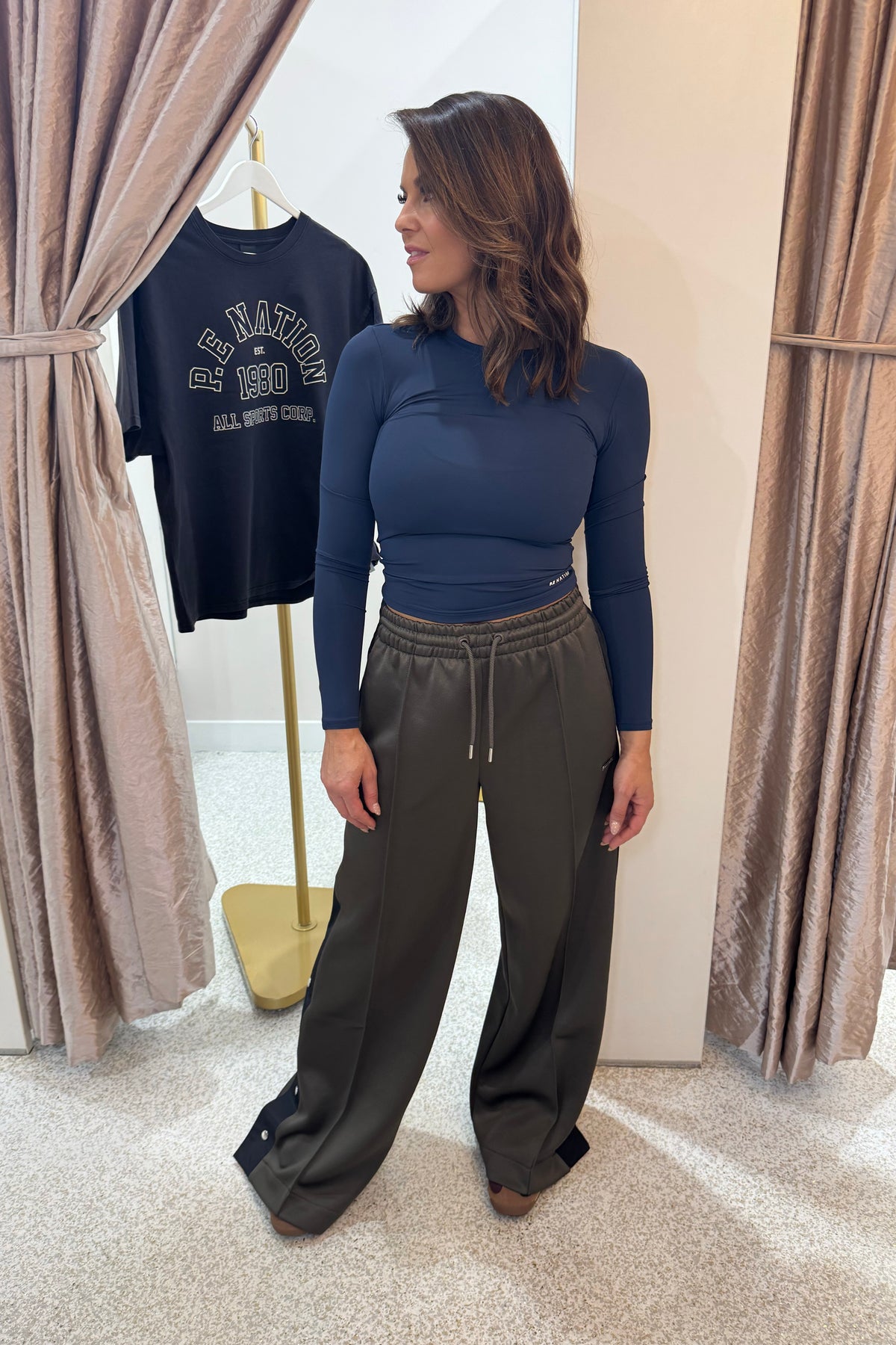 P.E Nation Foundation Long Sleeve Top| | Dark Navy