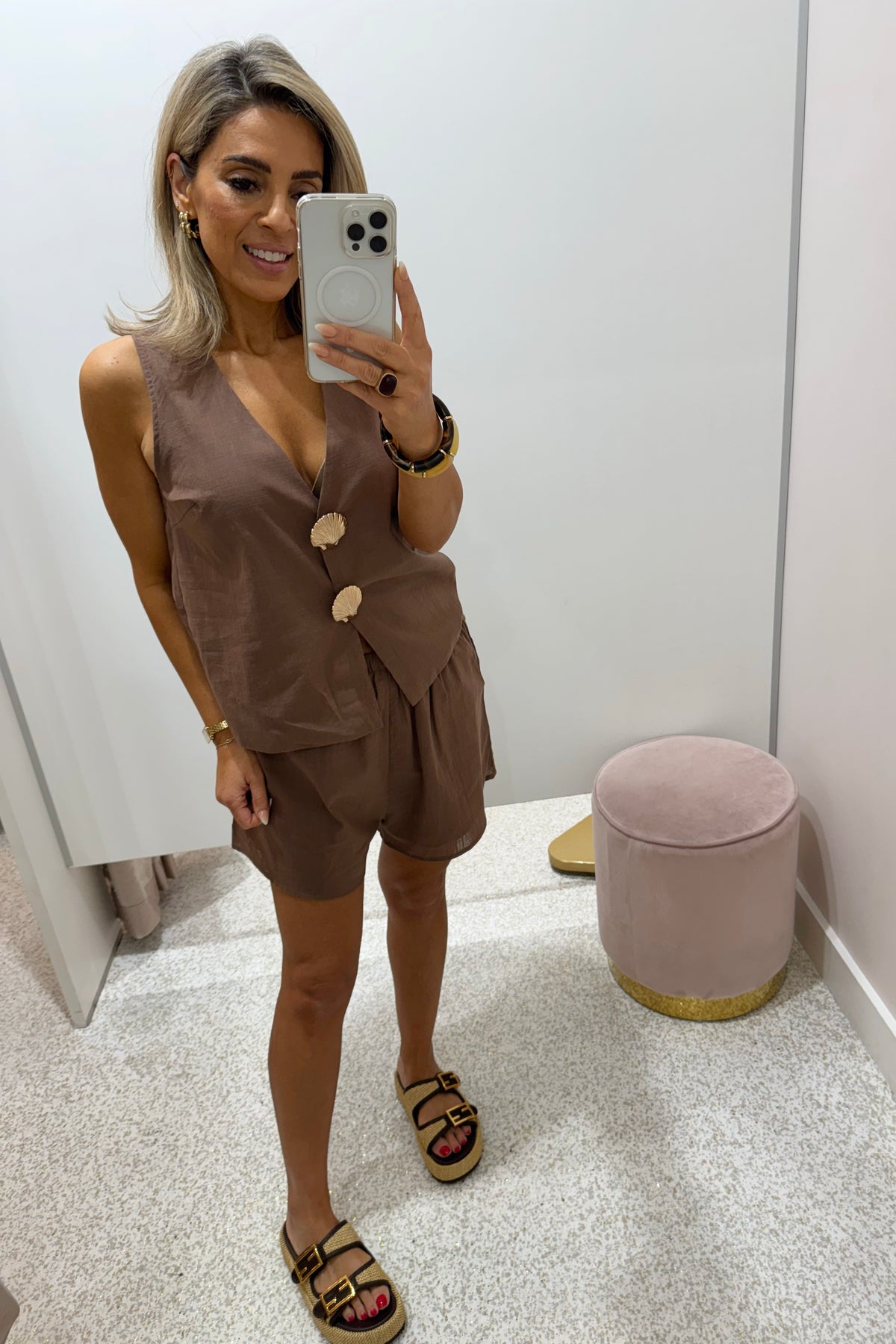 Chosen By Fifi & Annie The Santa Cruz Vest Set | Chocolate